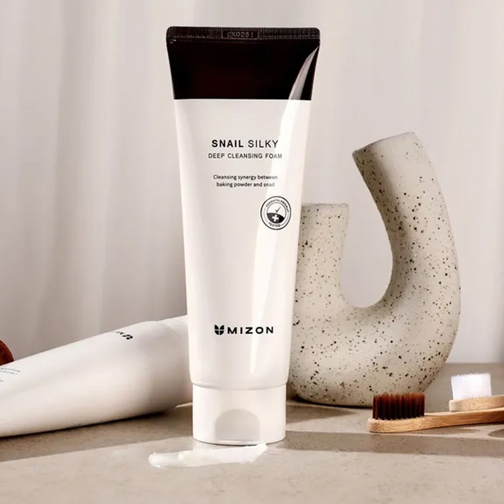 Mizon Snail silky deep cleansing foam Prausimosi putos veidui su sraigių sekretu