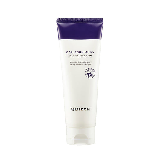 Mizon Collagen milky deep cleansing foam Valančios veido putos su kolagenu
