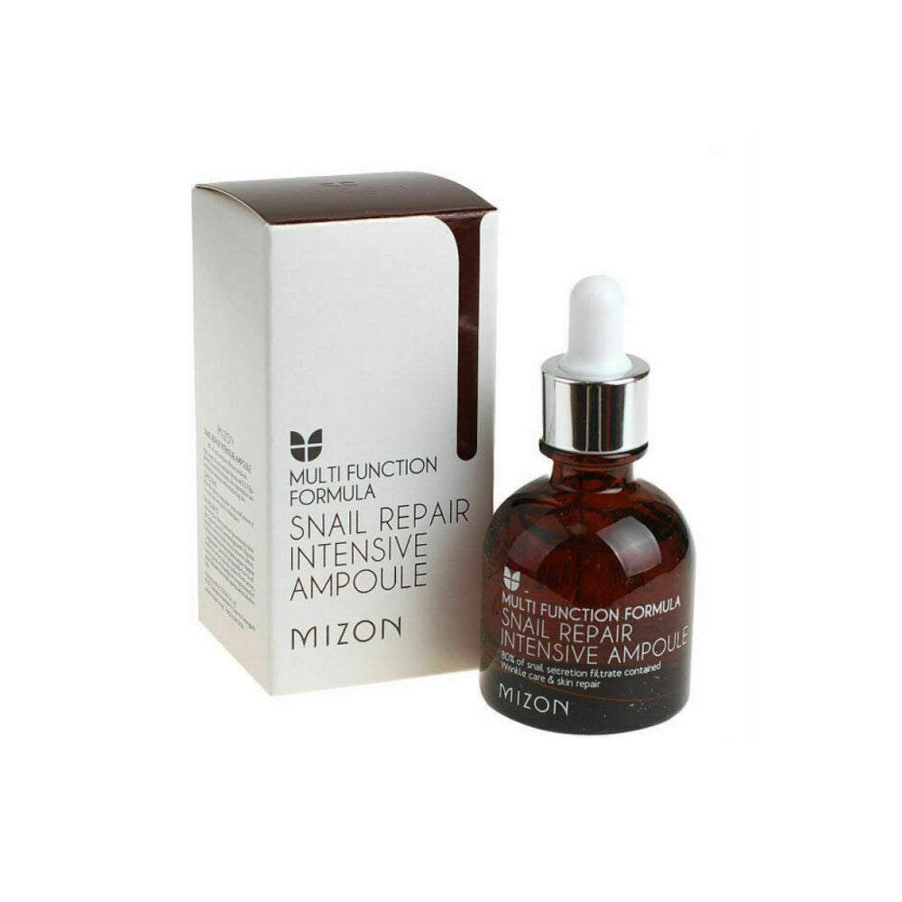 Mizon Snail repair intensive ampouleAtstatomasis serumas veido odai su sraigių mucinu
