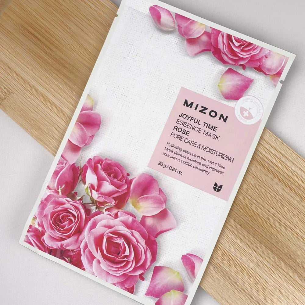 Mizon lakštinė veido kaukė su rožių ekstraktu 23g