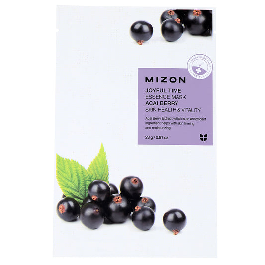 Mizon Joyful time essence mask acai berry lakštinė veido kaukė su acai uogomis