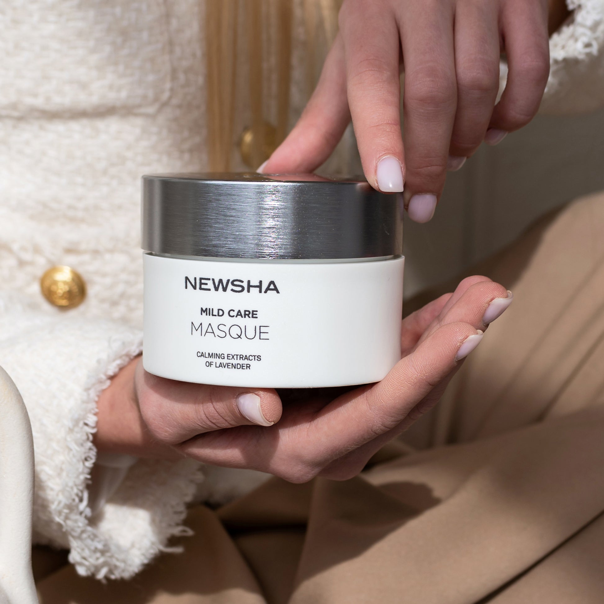 Newsha Mild care masque Raminamoji - drėkinamoji plaukų kaukė