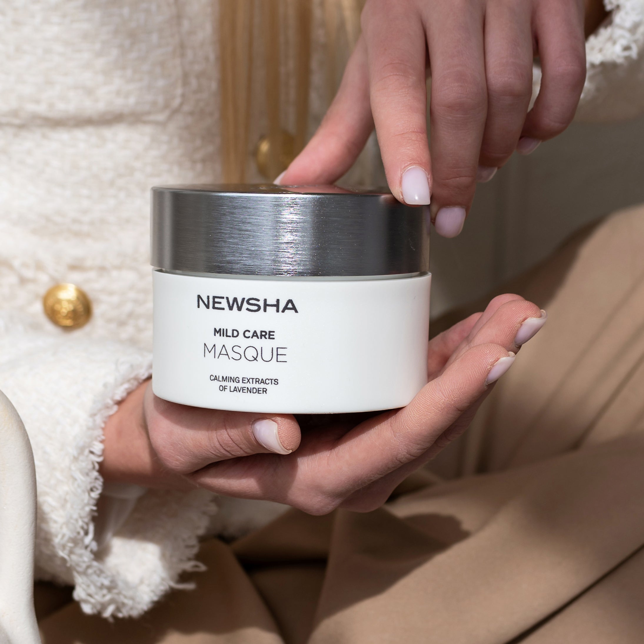 Newsha Mild care masque Raminamoji - drėkinamoji plaukų kaukė